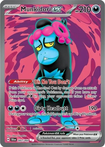 Munkidori Ex - 083/064 - Shrouded Fable - Ultra Rare - NM/M - Pokemon Card