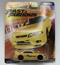 Hot Wheels Fast & Furious 1:64 Nissan Skyline GT-R (BCNR33) Yellow Unopened