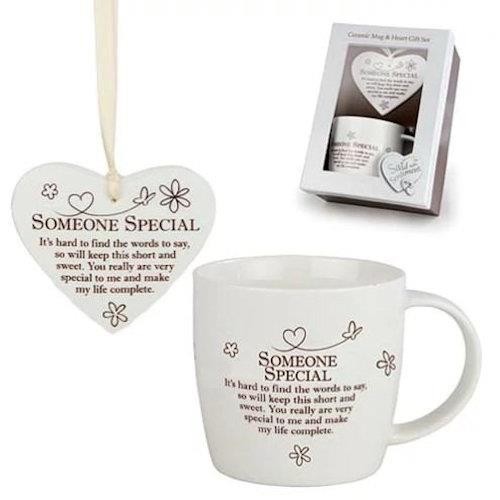 Said with Sentiment Heart & Mug Set: Someone Special