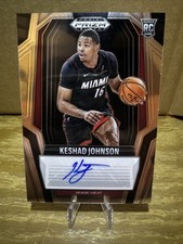 2024-25 Panini Prizm Black Rookie Signatures #36 Keshad Johnson