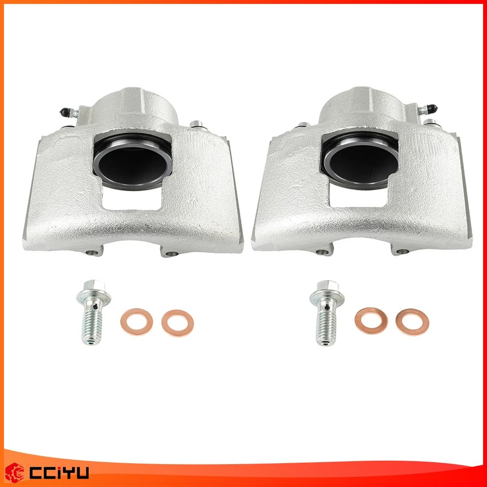 Pair Front Disc Brake Calipers For 96-01 Chevy Express 3500 94-99 Dodge Ram 3500 Foto 2 de 4