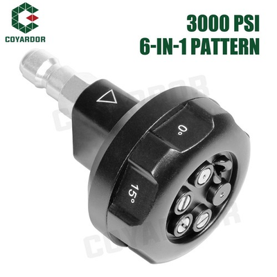 #ad COYARDOR 3000 PSI Pressure Washer Spray Nozzle 6 in 1 Pattern Tip $19.35