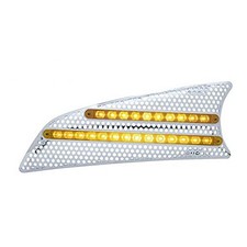 41530 Air Intake LED Light Bar Kenworth T660, Amber LED/Amber Lens Driver