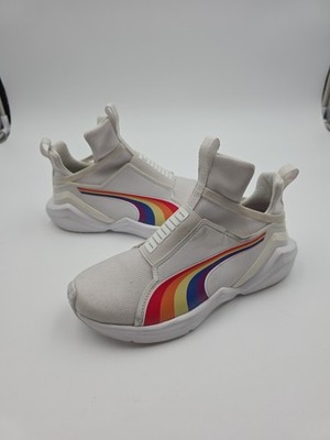 Size 5.5 Women s PUMA Cali Fashion Sneaker Tennis Shoe Rainbow Pride Gay LGBTQ A
