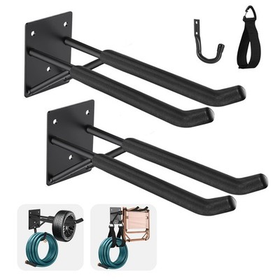 14'' Garage Hooks Heavy Duty 4-Pack - Garage Storage System Hooks, Ladder Hook...