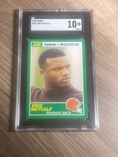 Eric Metcalf 1989 Score SGC 10 Gem Mint Graded Rookie Card Cleveland Browns #259