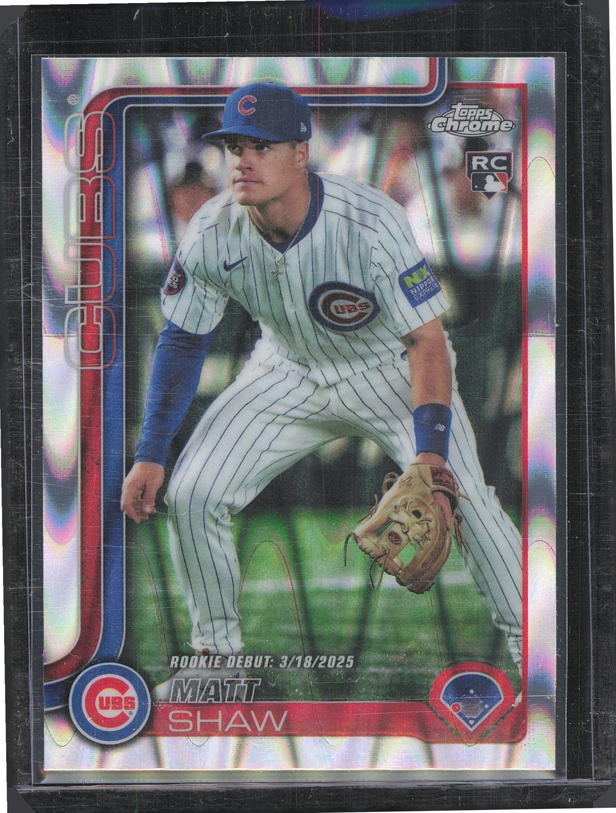 2025 Topps Chrome Update #USC135 Matt Shaw RayWave Refractor