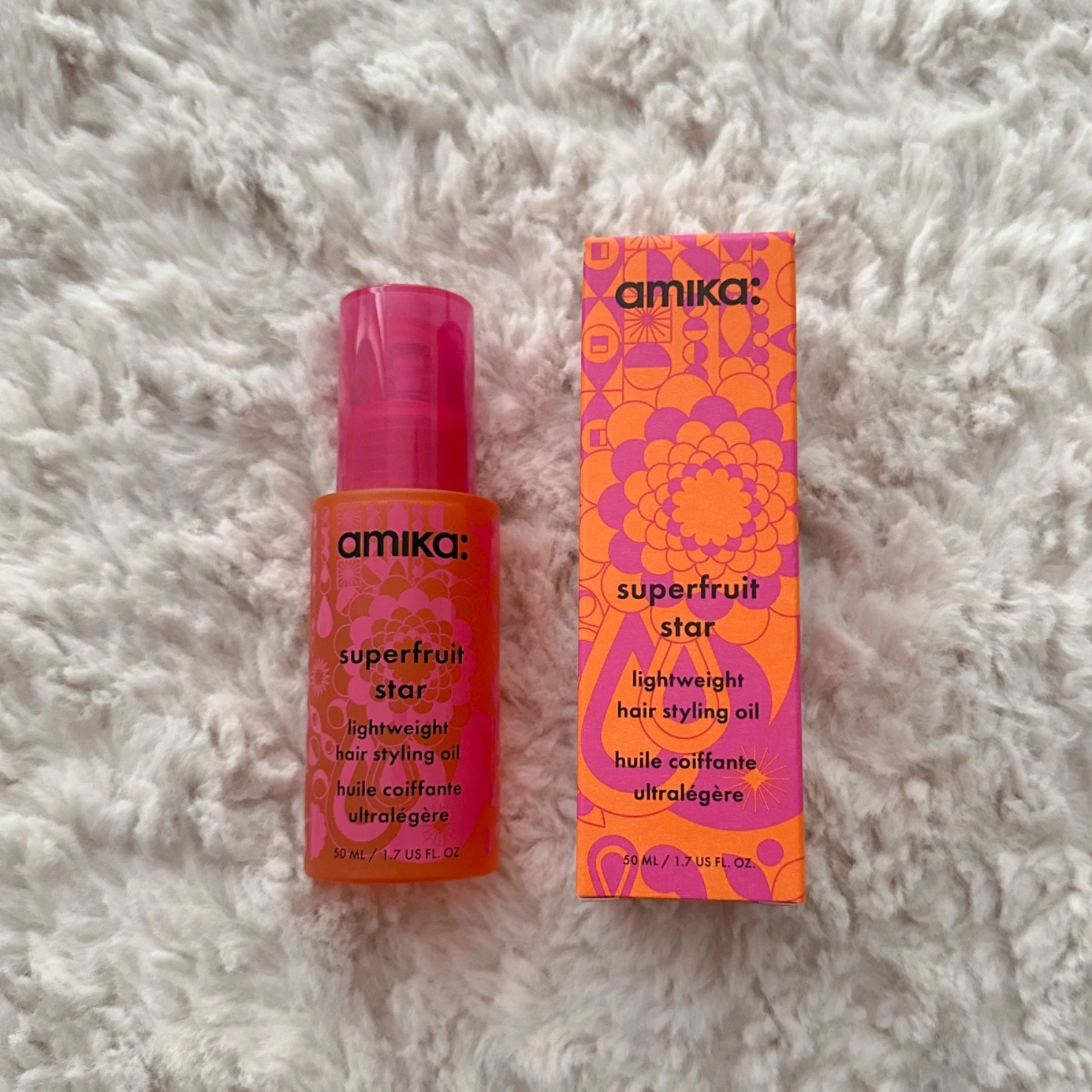 Amika Superfruit Star Lightweight Hair Styling Oil 50ml full size NEW RRP £30