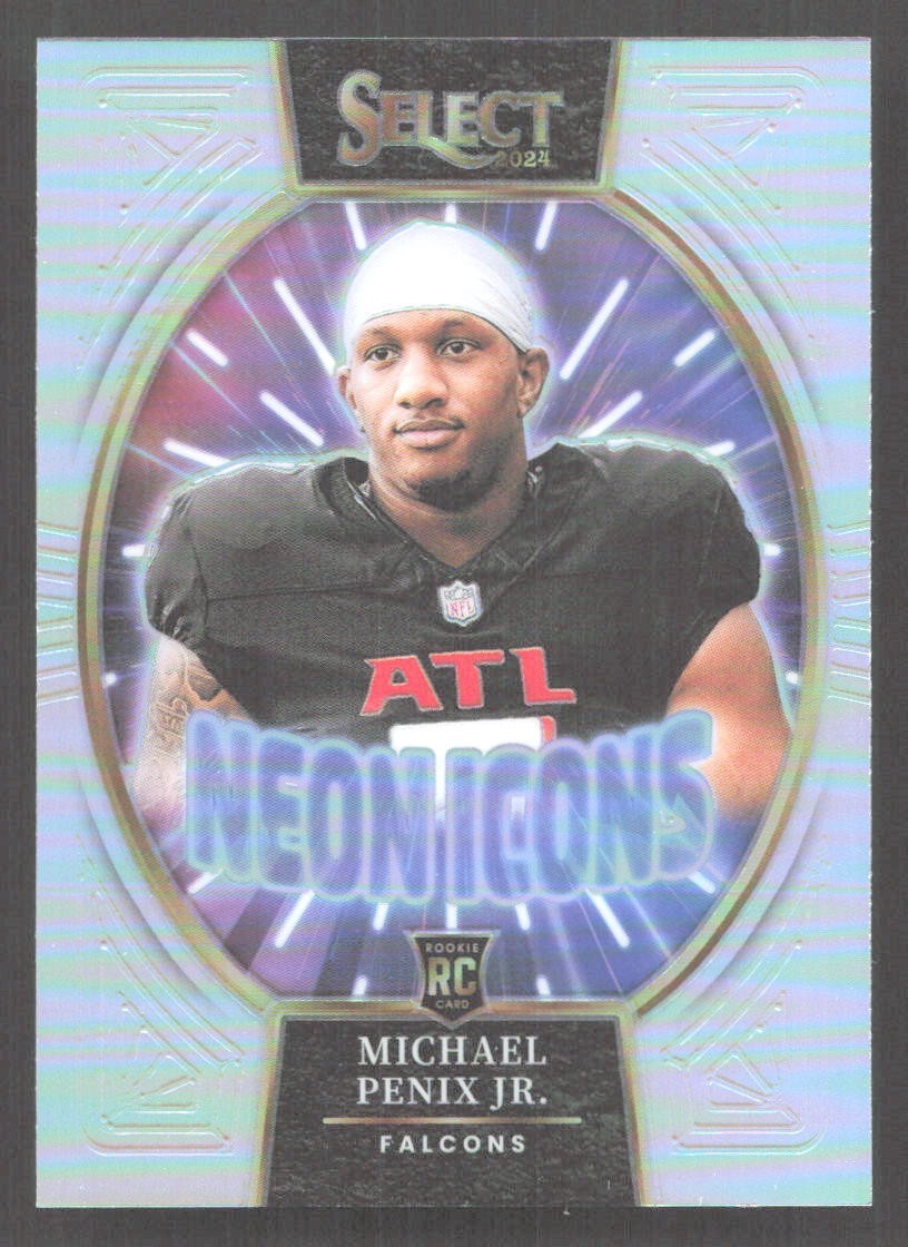 CZD8 - 2024 Panini Select Neon Icons - Michael Penix Jr. #10 - Silver Prizm - RC