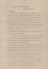 HELEN KELLER - TYPED LETTER SIGNED 09/17/1930