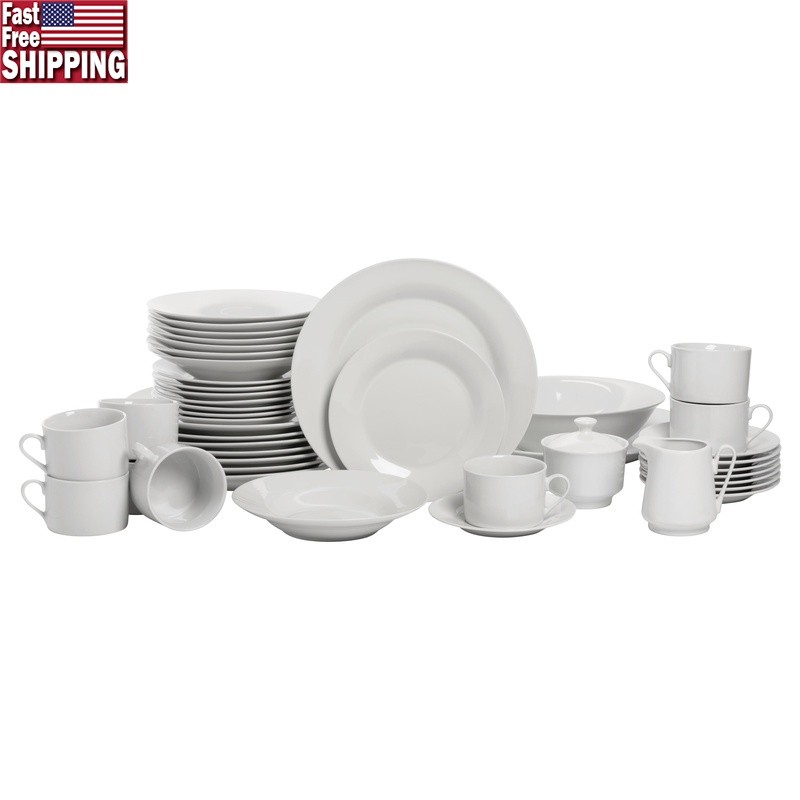 Service 8 Porcelain Microwave Safe Ideal Entertaining