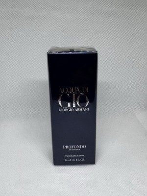Giorgio Armani Acqua Di Gio Profondo 15ml/0.5oz Travel Size Spray EDP New