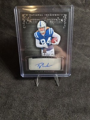 2025 Panini National Treasures - Genre Graphs Tyler Warren #GG-TWN 99/99 Colts 
