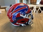 Josh Allen Signed Custom Buffalo Bills Full Size Speed Flex Helmet Beckett COA