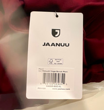 Jaanuu Women s UltraScrub Scrub Set Top Pants XL Burgundy Solid Knit
