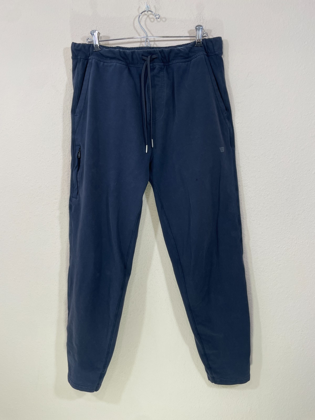 Mack Weldon Pants For Daily Wear Mens Large Navy Stretch Drawstring Casual HOLE!