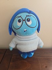 Sadness Plush Doll - Disney Pixar Inside Out 2 - Collectible 10"