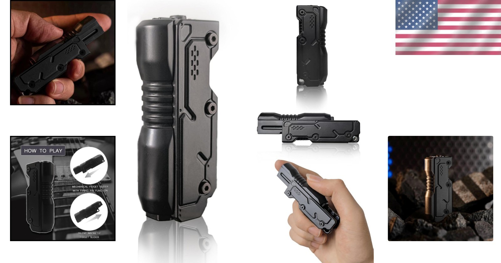 Portable Metal Fidget Slider - Compact Stress Relief Gadget for Office & Travel