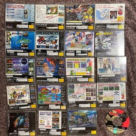 SEGA Saturn Console Memory Card Games Lot 20 Set DonPachi X-MEN Cyberbots JP