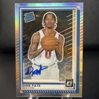 2025-26 Panini Donruss Rookie Optic Holo Prizm Auto /99 #104 Dink Pate Knicks RC