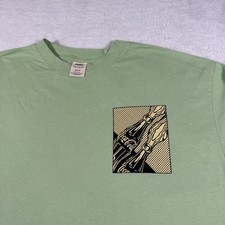 Coca Cola PacSun Medium Green Long Sleeve Vintage Graphic Logo Tee Skate Retro