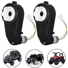 2 Pcs Kids Ride On Car Gearbox 555 12V Motor 40000RPM Electric Motor with Gear