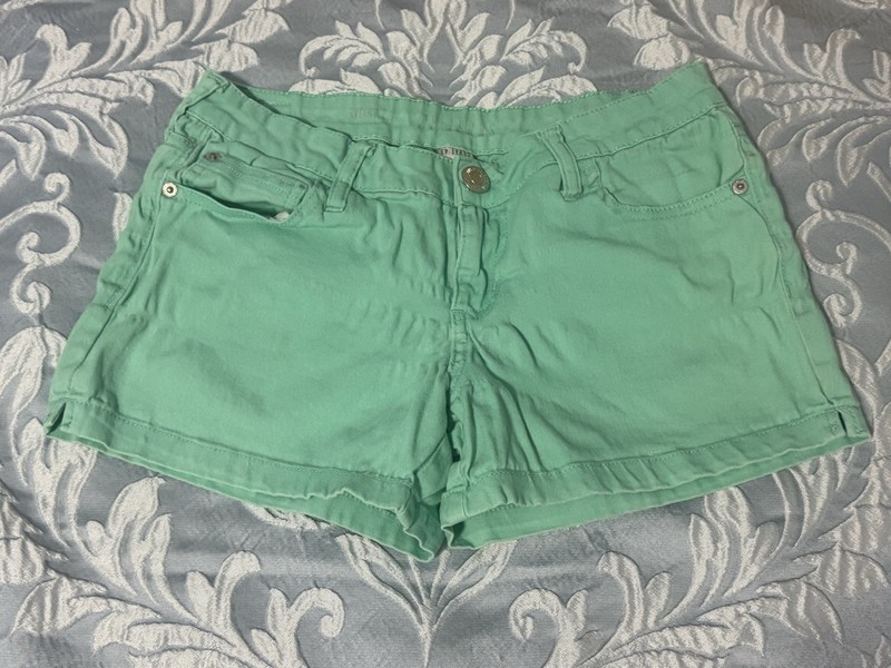 CP Jeans Skinny Size 5 Aqua Green Cotton Blend Women’s Shorts