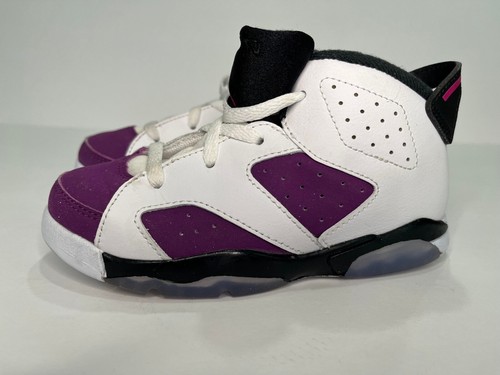 Nike Air Jordan Retro 6 VI Grape Sneakers Girls Preschool Size 10 C (543389- 127) | eBay