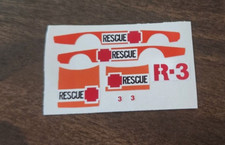 Aurora AFX Rescue Chevy Pursuit Reproduction Stickers DIE CUT 