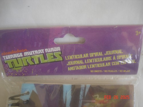 2013 SEALED NICKELODEON TEENAGE MUTANT NINJA TURTLES LENTICULAR SPIRAL JOURNAL - Picture 2 of 7