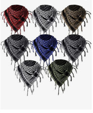 Men Women Arabic Scarf Neck Face Wrap Shawl Shemegh Tactical Dubai Safari Desert