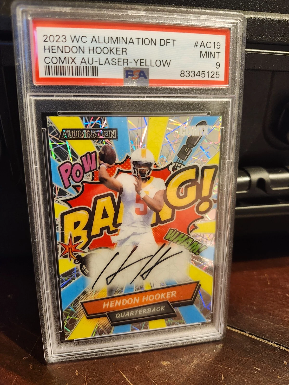 Hendon Hooker Wild Card Alumination Draft Comix Autographs #AC19 Laser-Yellow