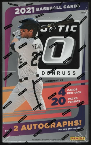 IN STOCK 2021 Panini Donruss Optic Baseball Sealed Hobby Box 2 AUTOS Per Box