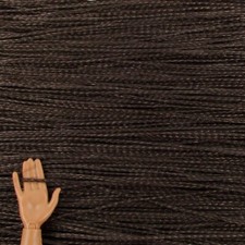 1.5mm Micro Braids Nylon Doll Hair -Bittersweet Brown - to Reroot Custom Dolls