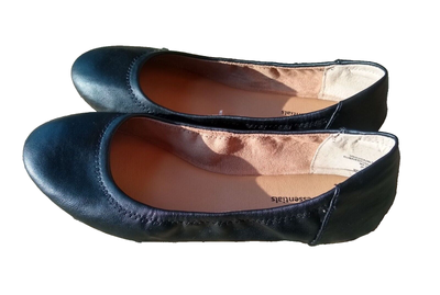 New! Amazon Essentials Shoes Womens Wide Belice Black Ballet