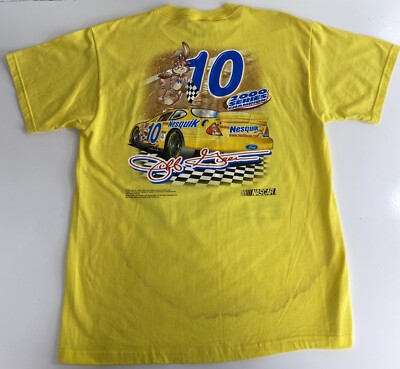 Nestle NesQuik Racing Mens L #10 Jeff Green Autographed Nascar