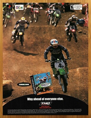 #ad 2001 Championship Motocross Ft Ricky Carmichael PS1 Print Ad Poster Promo Art $14.99