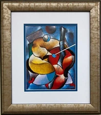 David Schluss "A String for the Soul" Custom Framed Art Print