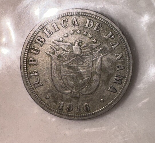 1916 Panama 2 1/2 Centesimos Beautiful Foreign Coin