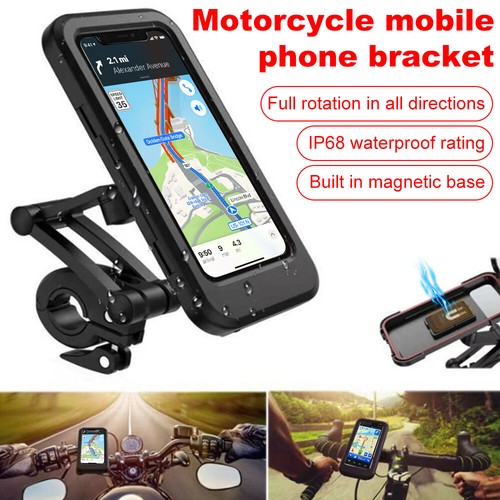 Waterproof Motorcycle Bike Cycling Handlebar Mount Holder Cell Phone Case Pouch