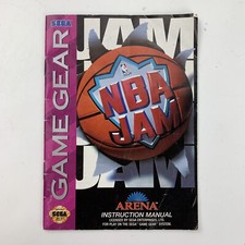 NBA Jam Sega Game Gear Video Game Manual Only