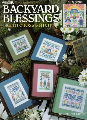 Backyard Blessings 15 Cross Stitch Designs Love Thy Neighbor Leaflet 3121 NOS
