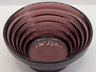 Blenko Amethyst Beehive  Tiered Glass Bowl Art Deco