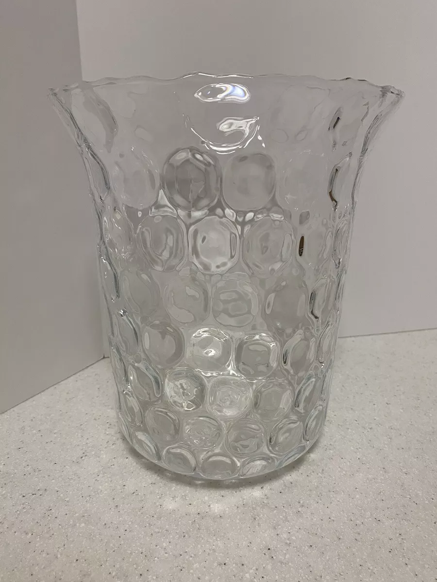 Partylite Glass Replacement Thumbprint Hurricane Seville Candle Holder 3 Wick