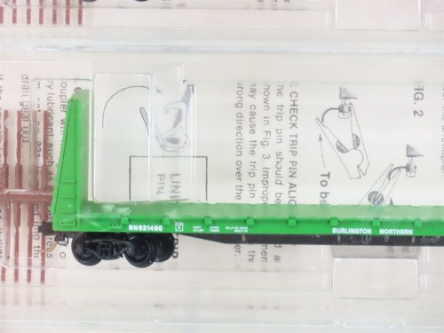 N Kadee Micro-Trains 54012 BN Burlington Northern 56' Flatcar 6 pack Sealed - Picture 6 of 18