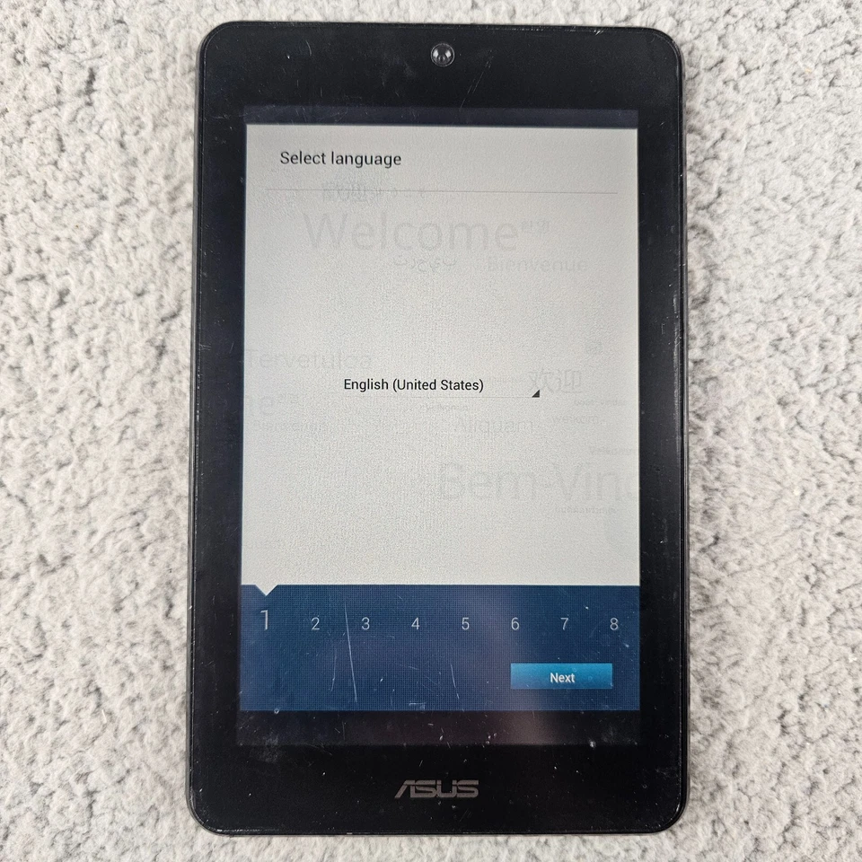 ASUS MeMO Pad HD 7 ME173X  7" 16GB RAM Wi-Fi Tablet  Black White Tested Working - Image 3 of 4