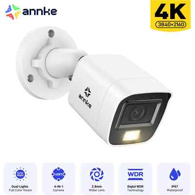 ANNKE 1X CCTV 4K Colorvu Überwachungskamera für 8MP DVR Überwachungssystem 2,8mm 