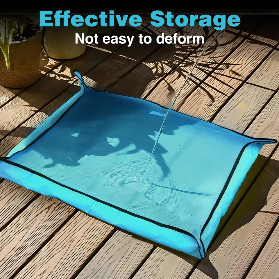 WORKPRO 39.5X31.5" Repotting Mat Thickened Potting Mat Planting Tray Soil Change - Image 4 of 4