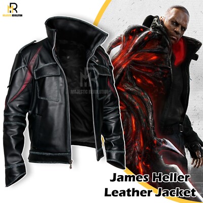 ひ*様 2000s archive HAUTE leather jacket w Prototype's 2 James Heller's Black Leather Jacket Men's Gaming