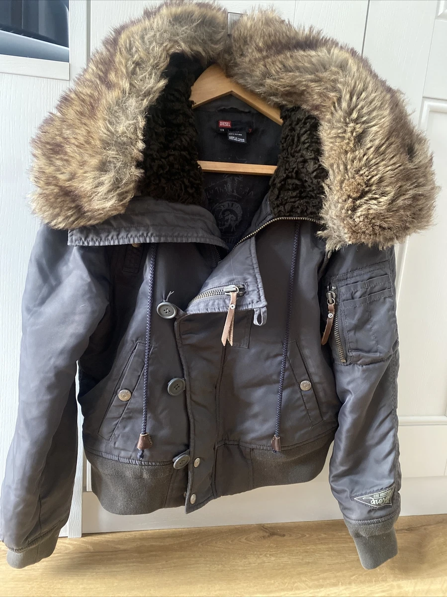 Diesel hooded bomber jacket Clearance